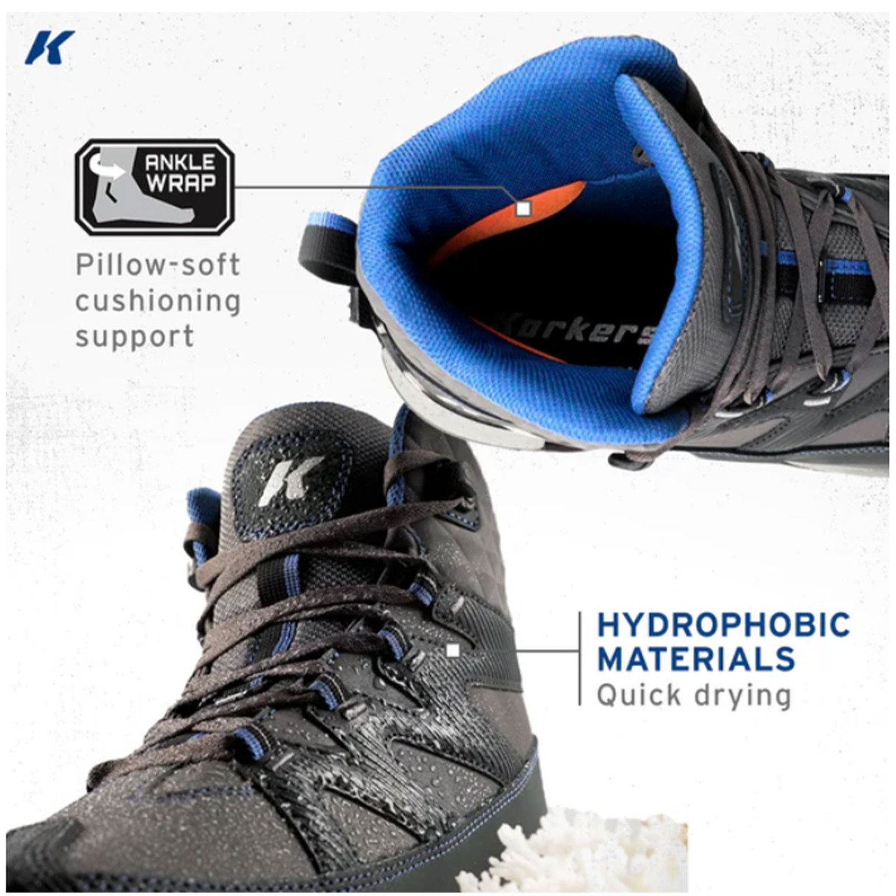 Korkers Men's Bantam Lite Wading Boot w/ Felt & Kling-On Soles