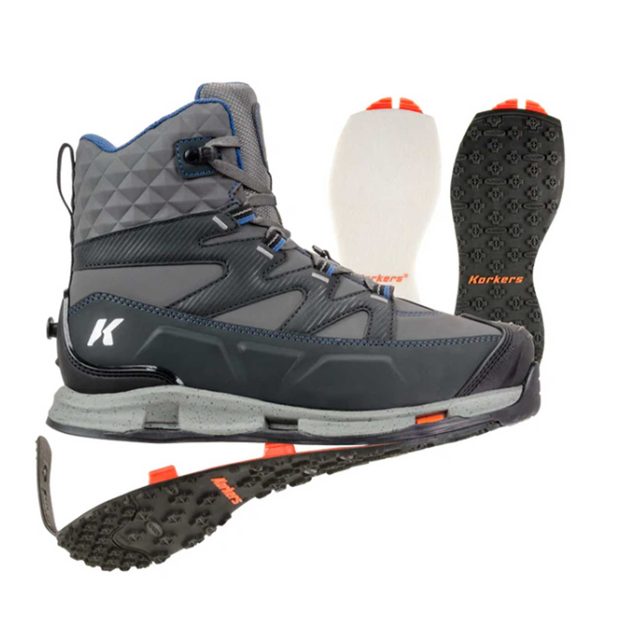 Korkers Men's Bantam Lite Wading Boot 13 Felt & Kling-On