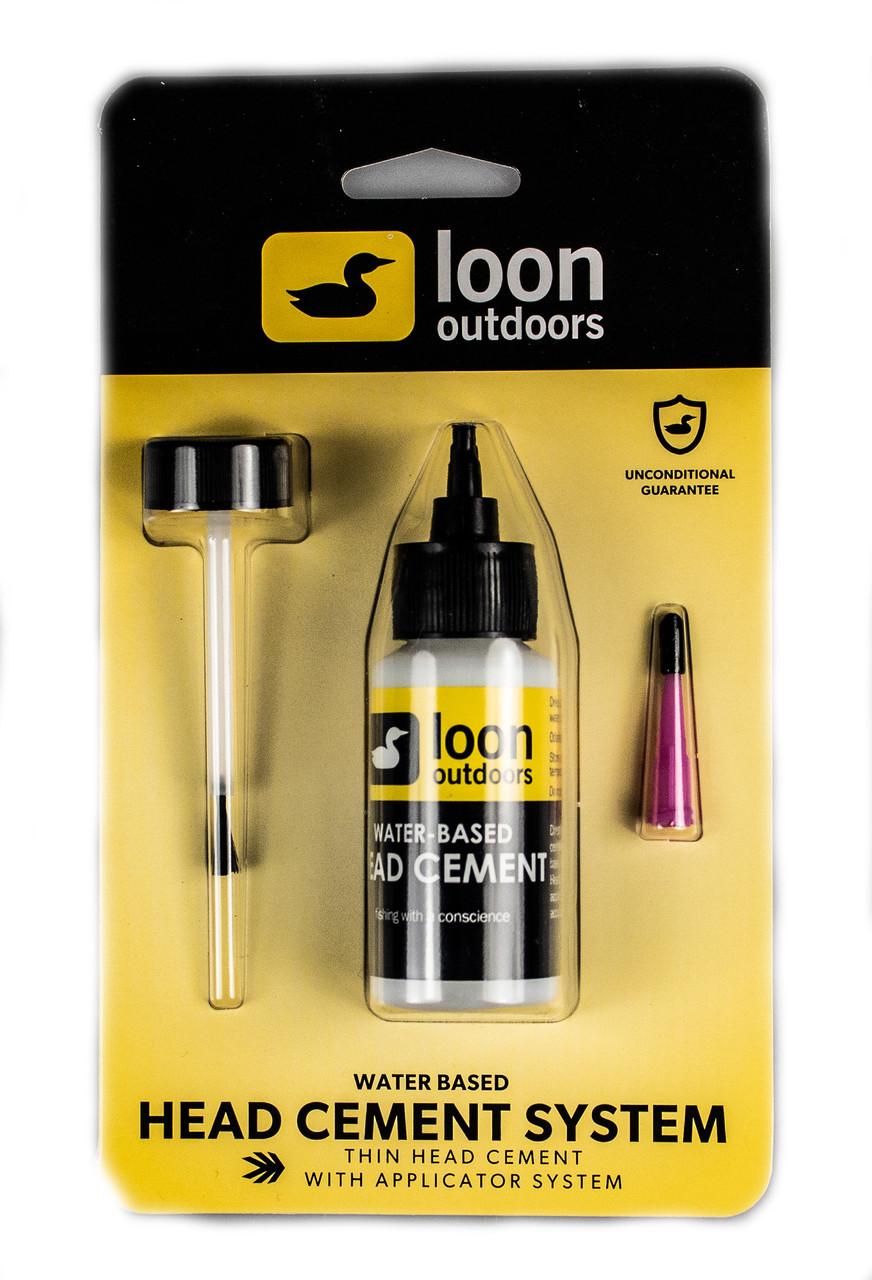 Loon Outdoors Water Based Thin Clear Head Cement System Fly Tying Fishing