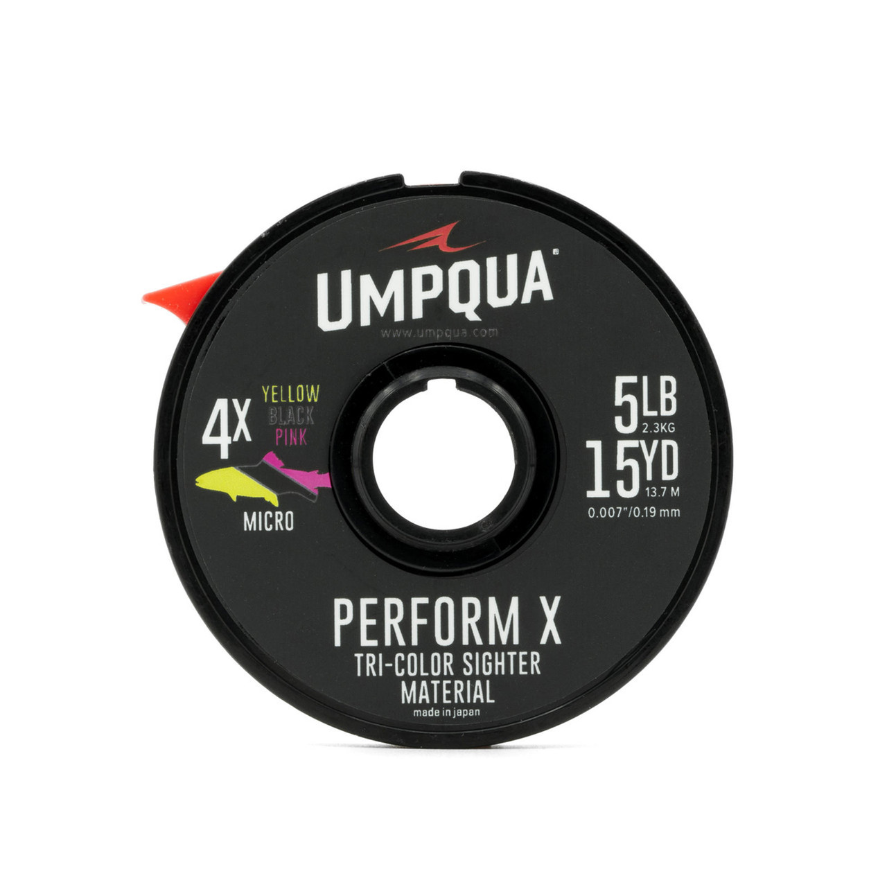 Umpqua Sighter-Tippet Two Tone 15 m Micro 4X Pink/Yellow