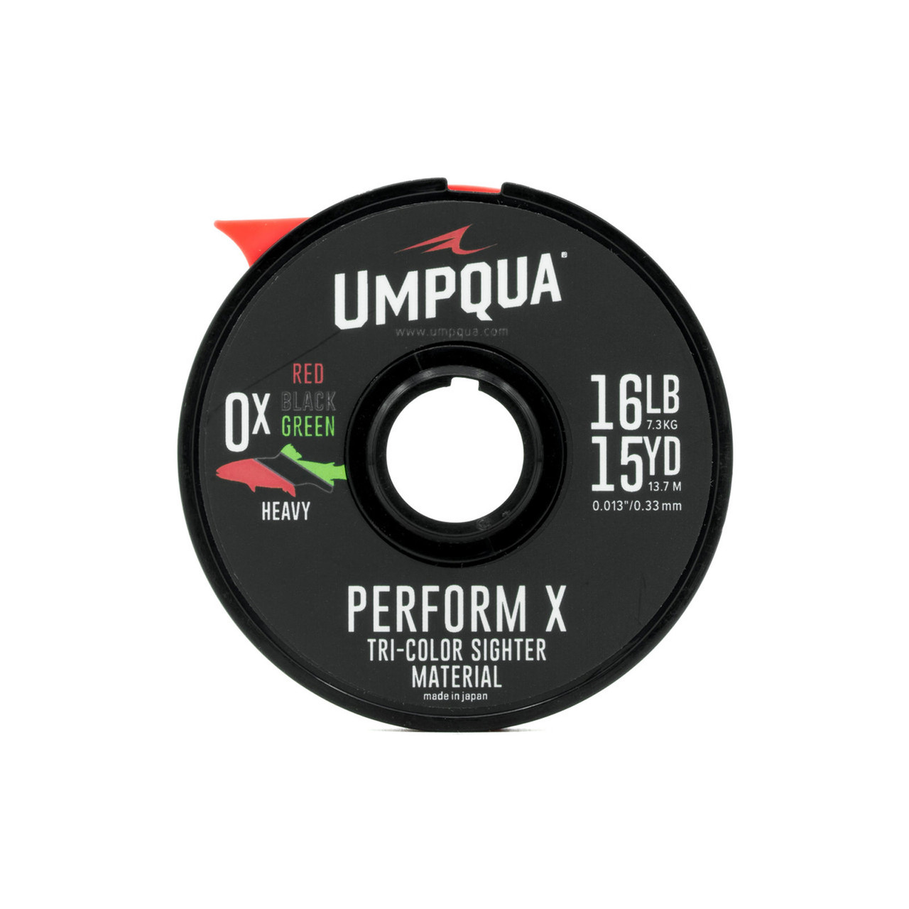 Umpqua Sighter-Tippet Two Tone 15 m Heavy 02X Red/Green