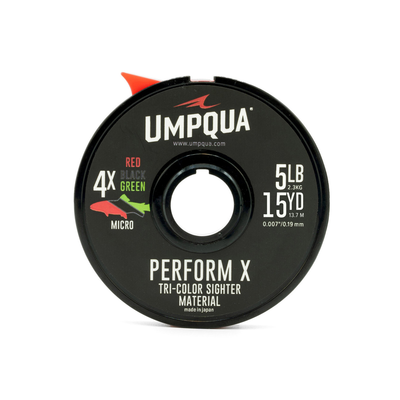 Umpqua Sighter-Tippet Two Tone 15 m Micro 4X Red/Green