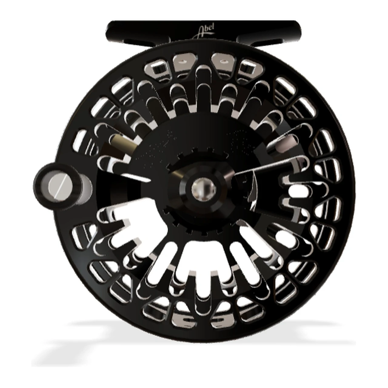 Abel Vaya Fly Reel 4/5 Gloss Black Finish and Drag Knob with Ebony Handle - view 2