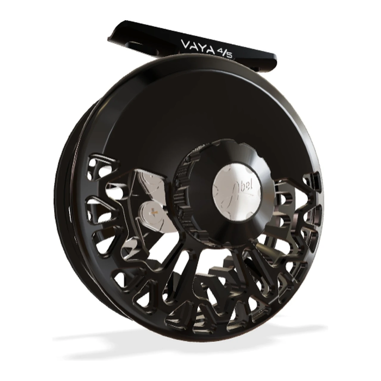 Abel Vaya Fly Reel 4/5 Gloss Black Finish and Drag Knob with Ebony Handle - view 3