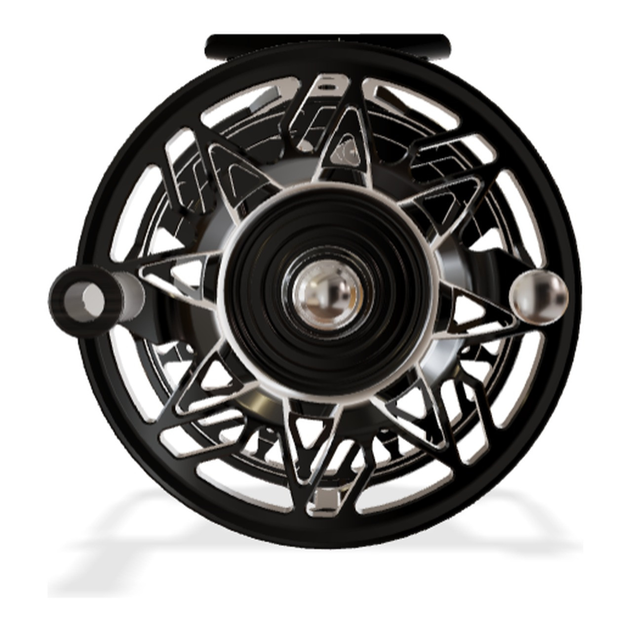 Abel Rove Fly Reel 7/9 Gloss Black Finish and Drag Knob with Ebony Handle - view 2