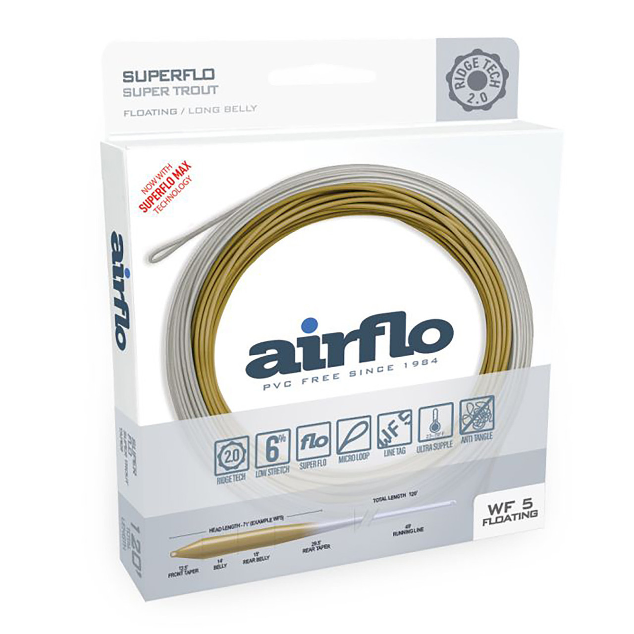 Airflo Superflo Max Ridge 2.0 Super Trout Fly Line - AvidMax