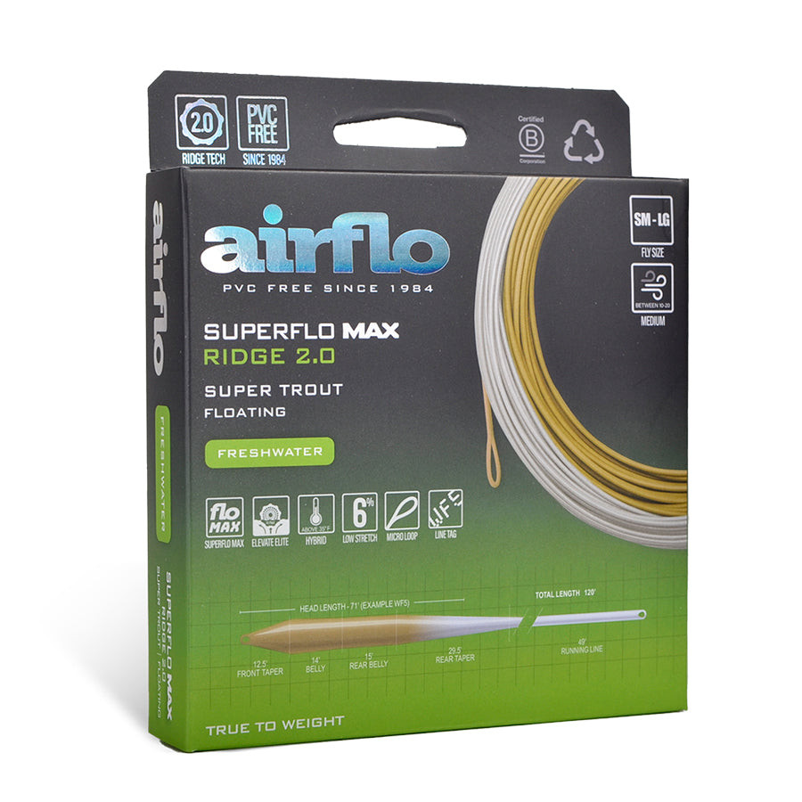 Airflo Superflo Max Ridge 2.0 Super Trout Fly Line Olive/Driftwood