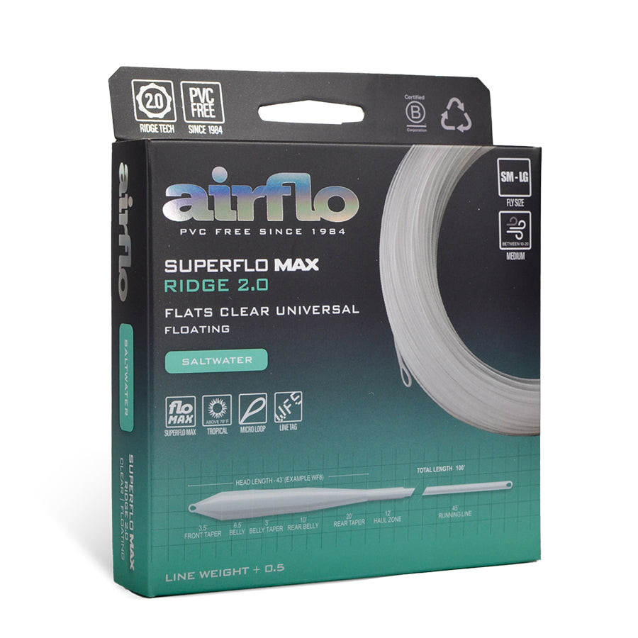 Airflo Superflo Max Ridge 2.0 Flats Universal Clear Floating Fly Line