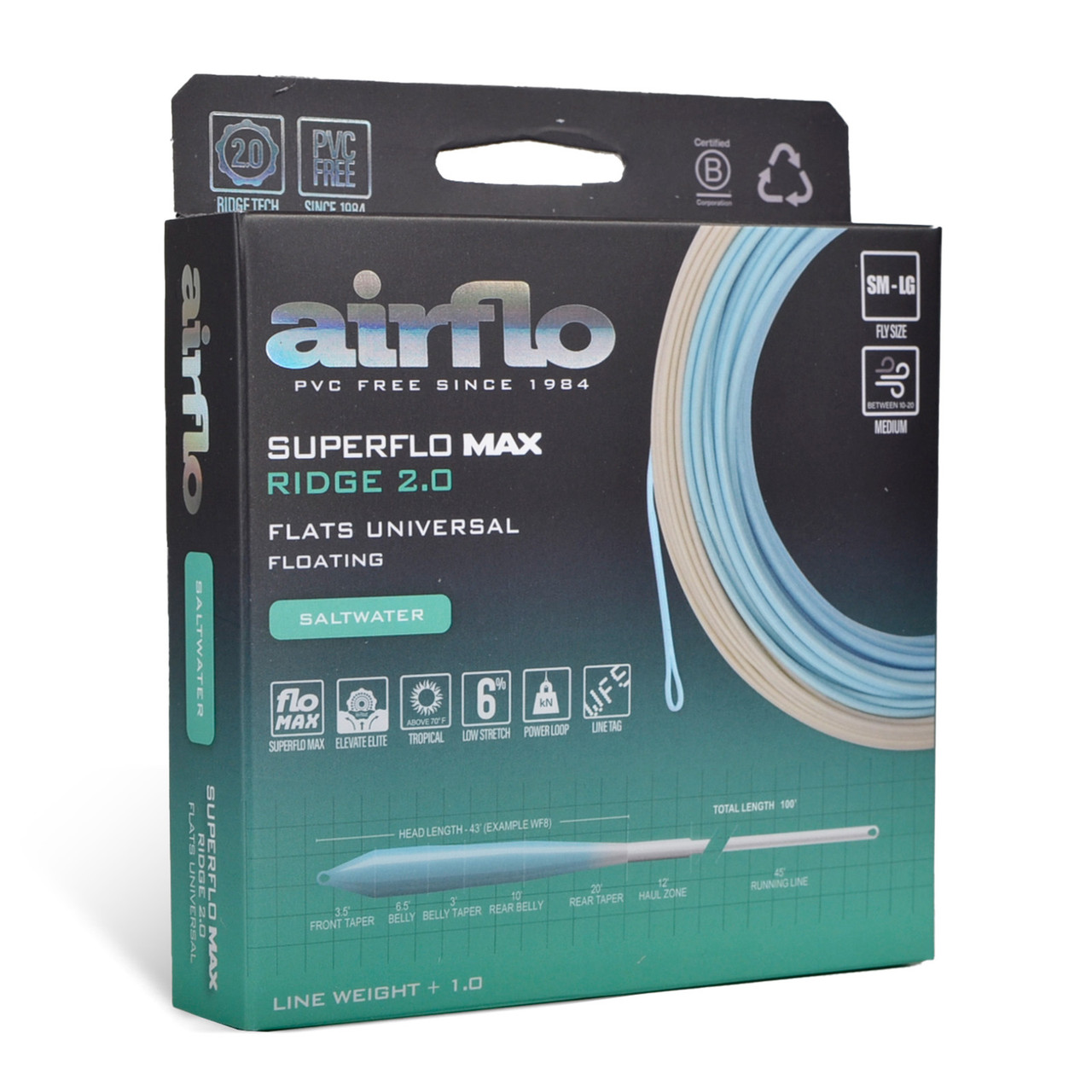 Airflo Superflo Max Ridge 2.0 Flats Universal Taper Fly Line