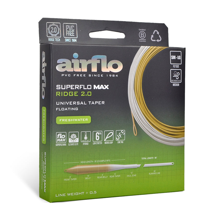 Airflo Superflo Max Ridge 2.0 Universal Taper Fly Line Lichen/Driftwood