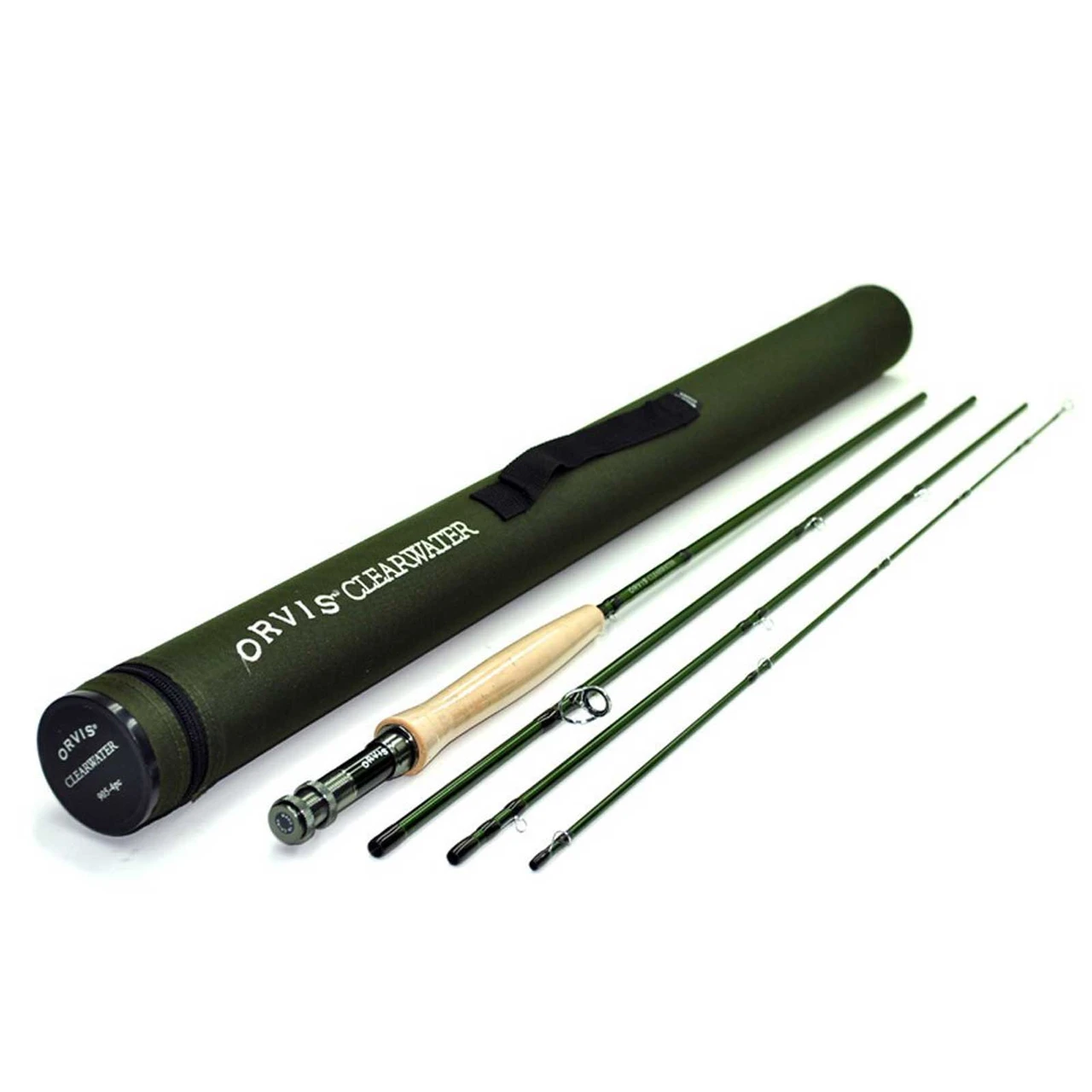 Orvis Clearwater fly rod sections and rod tube
