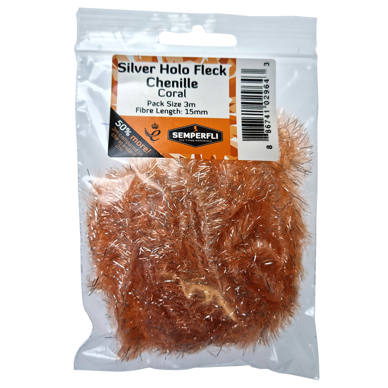 Semperfli Silver Holographic Fleck Chenille