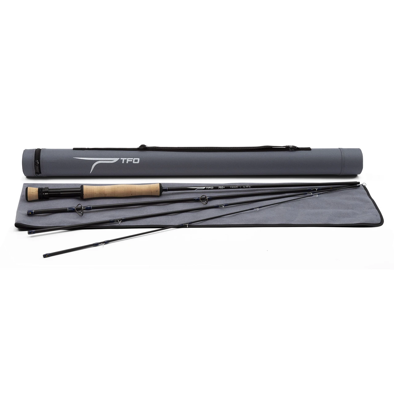 TFO Pro III full wells fly rod with rod sock and tube