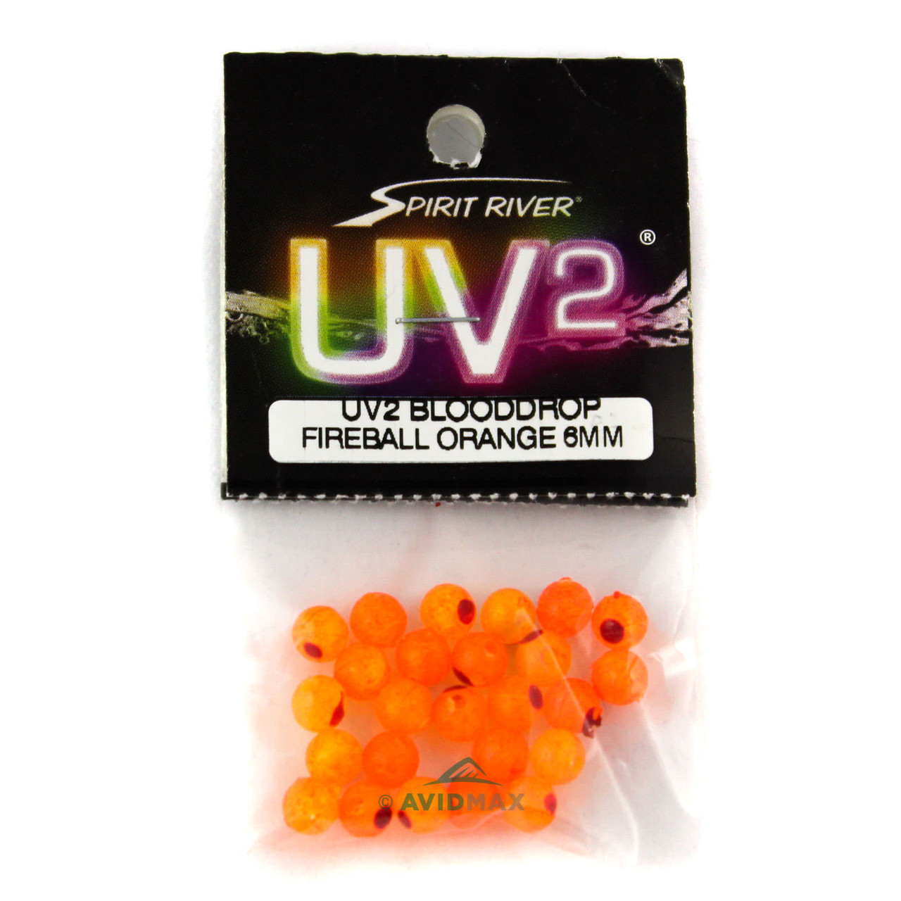 Spirit River UV2 Fusion Blood Drop Egg Beads (25 pk)
