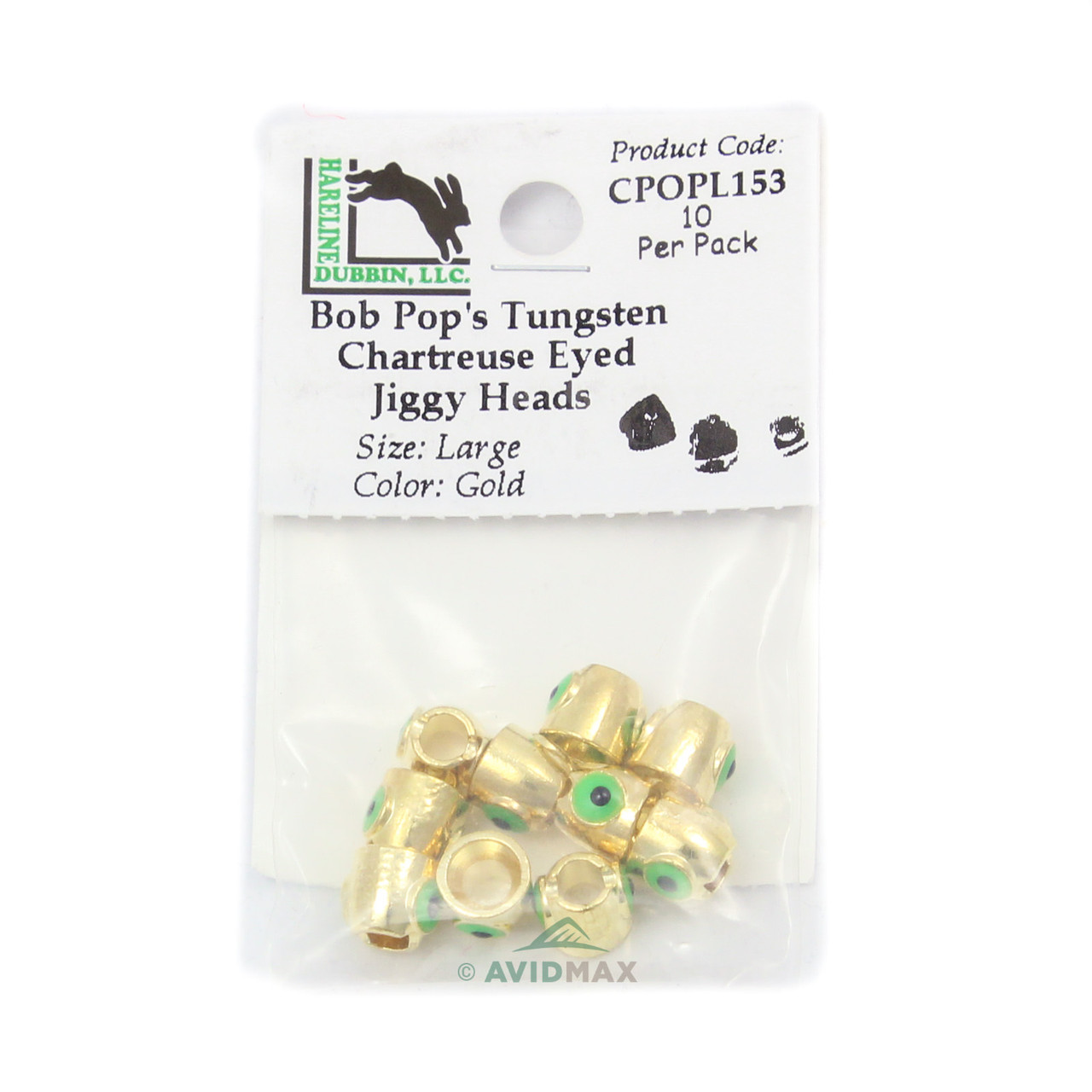 Bob Pop's Tungsten Chartreuse-Eyed Jiggy Heads