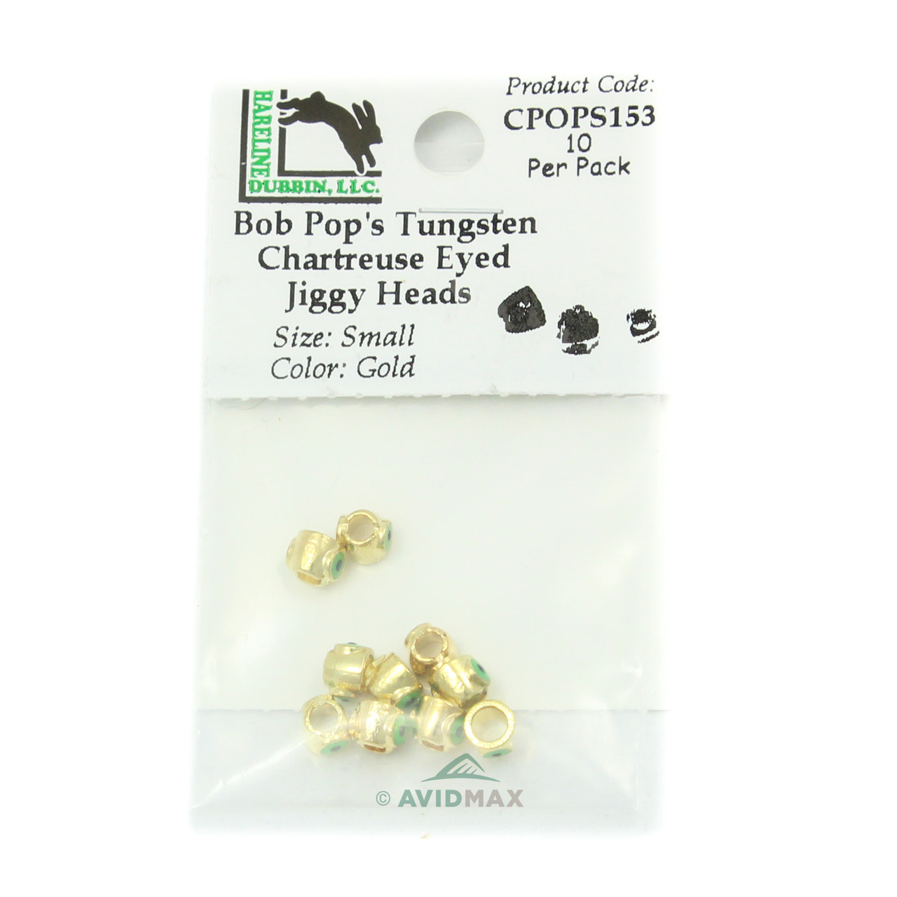 Bob Pop's Tungsten Chartreuse-Eyed Jiggy Heads
