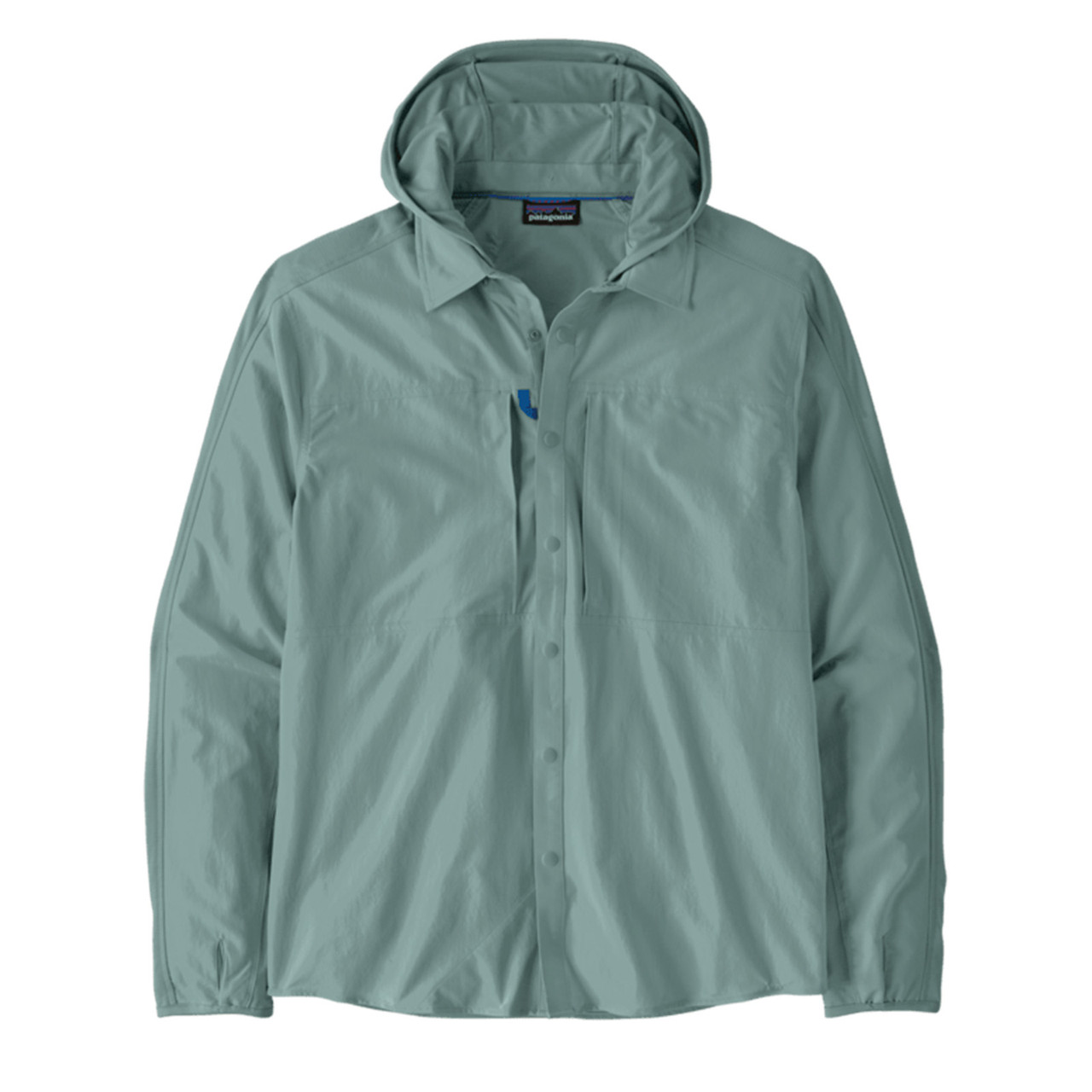 Patagonia Men's River Rambler Hybrid Sun Hoody Blue Sage - AvidMax