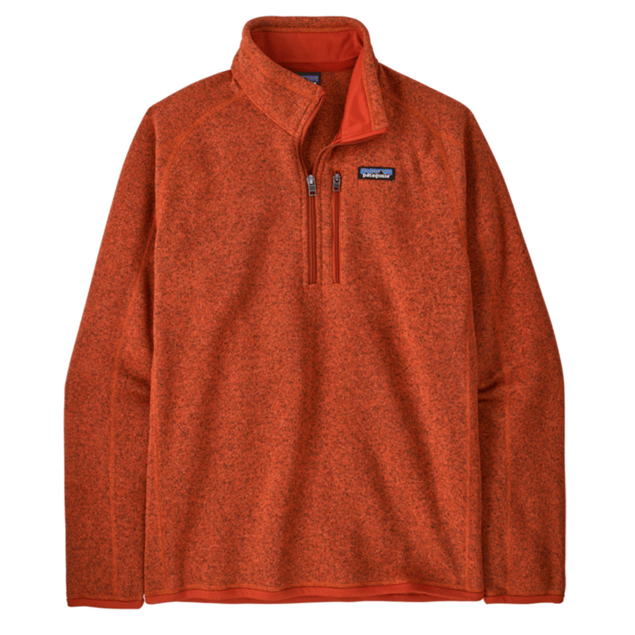 Patagonia Men's Better Sweater 1/4 Zip Pullover Coral Orange