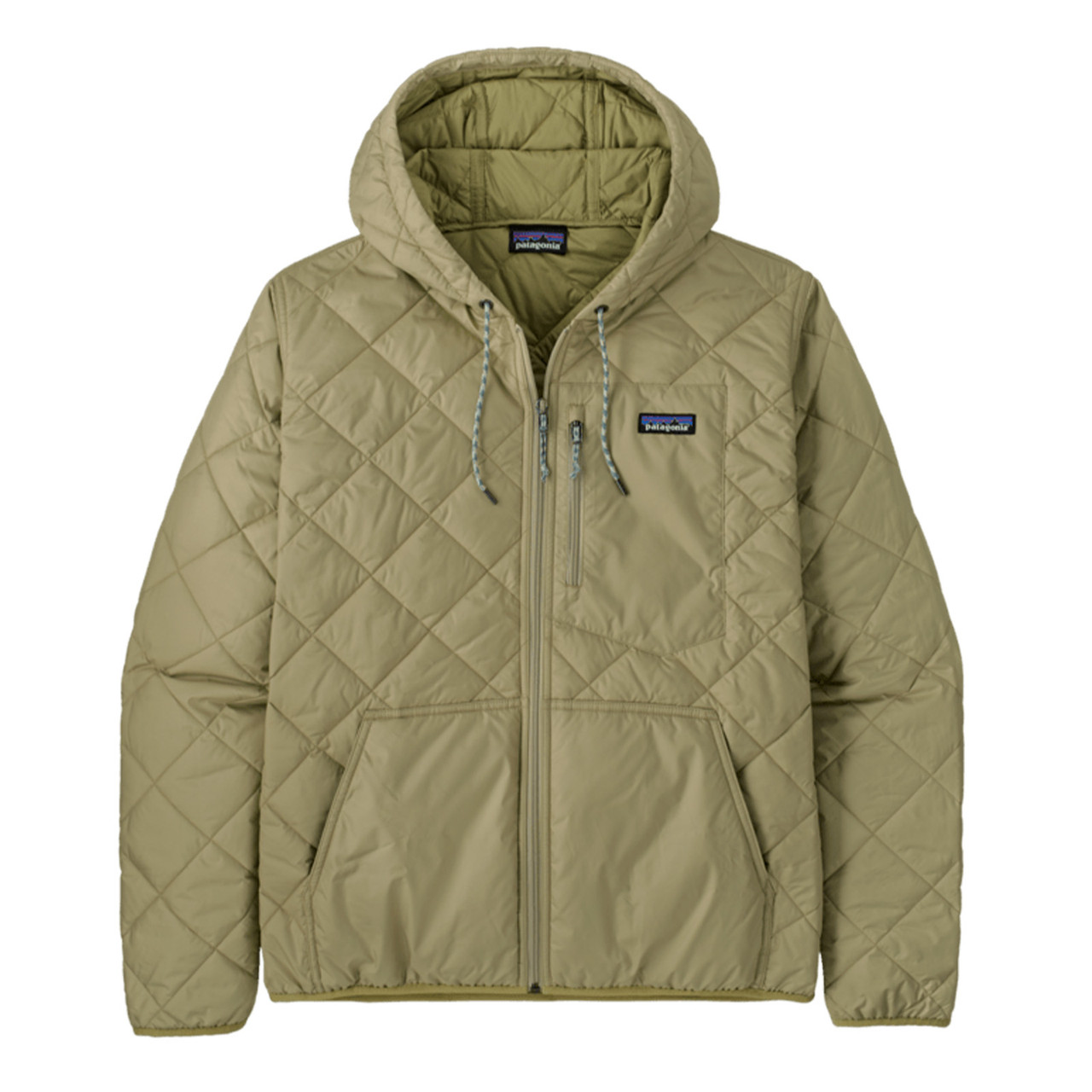 Patagonia Men's Diamond Quilted Bomber Hoody Weathered Stone