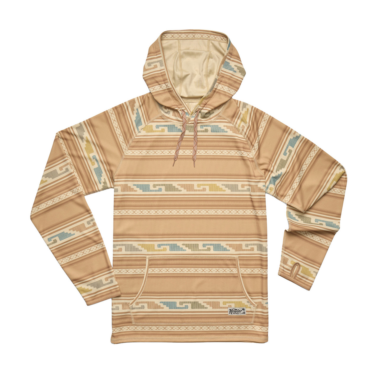 Howler Brothers Logger Head Hoodie Temple Tracks: Camel