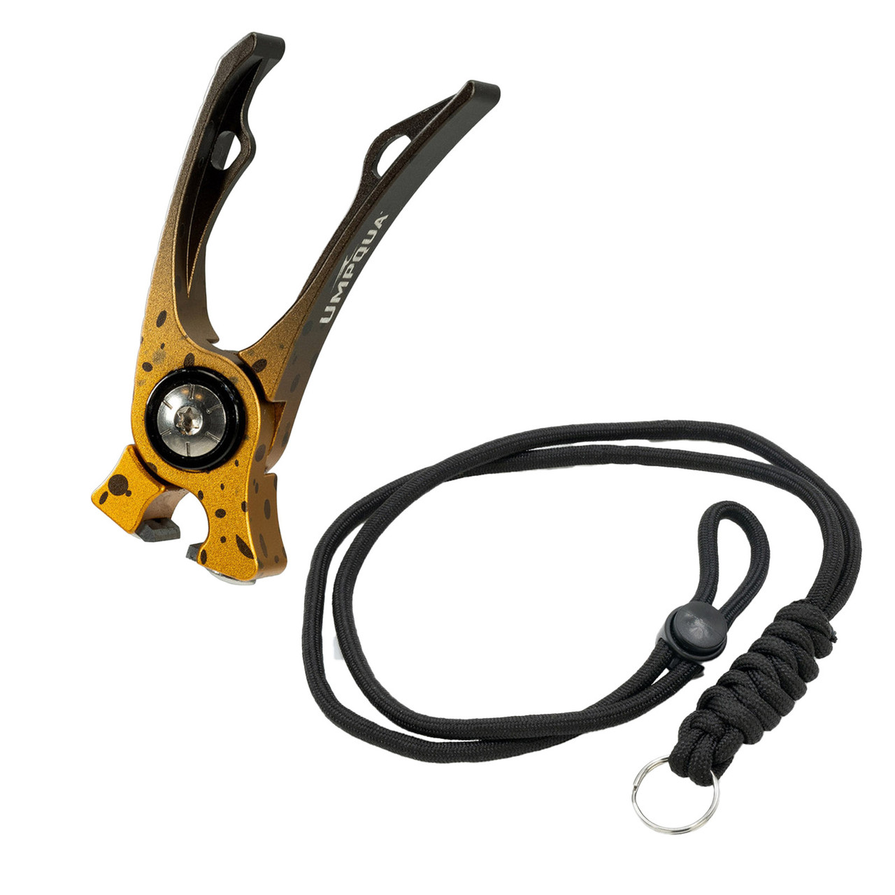 Umpqua River Run Nipper with Lanyard Brown Trout