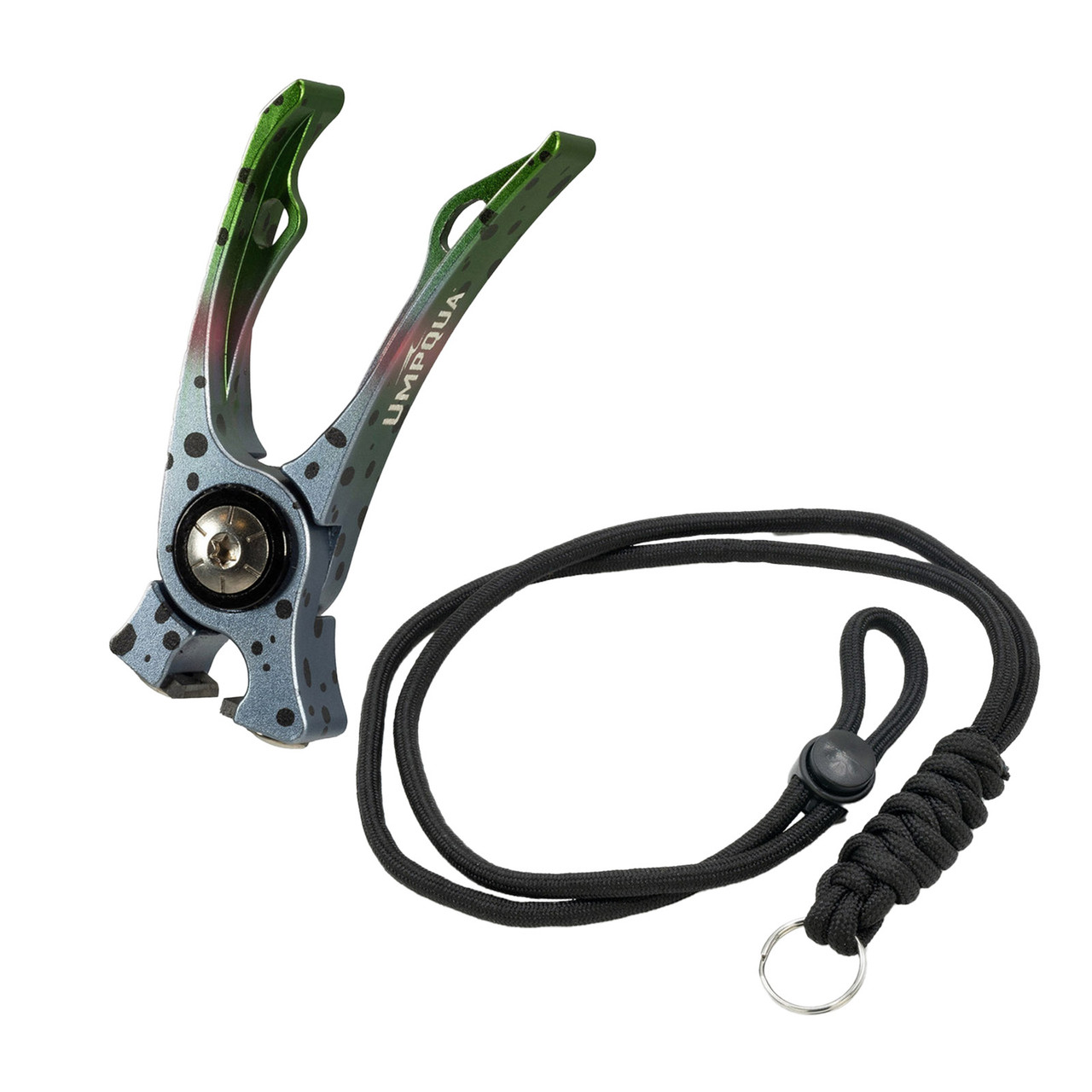 Umpqua River Run Nipper with Lanyard - Rainbow Trout