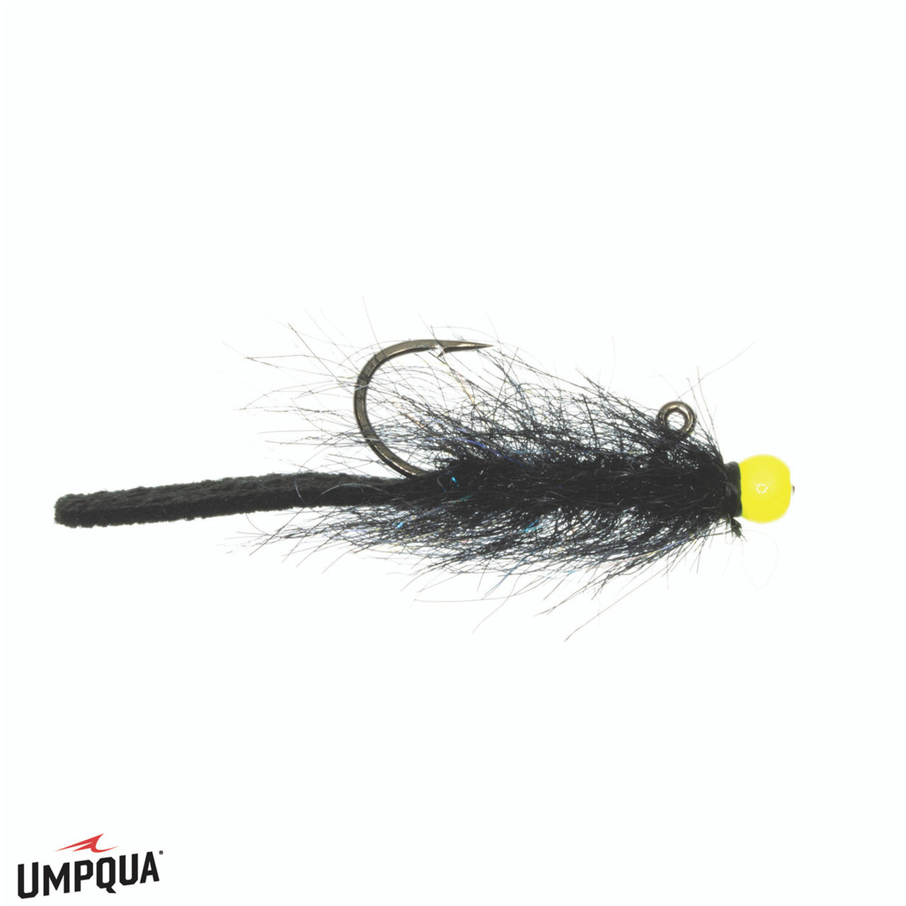 Umpqua Balanced Leather Leech Fly - Black / Chartreuse