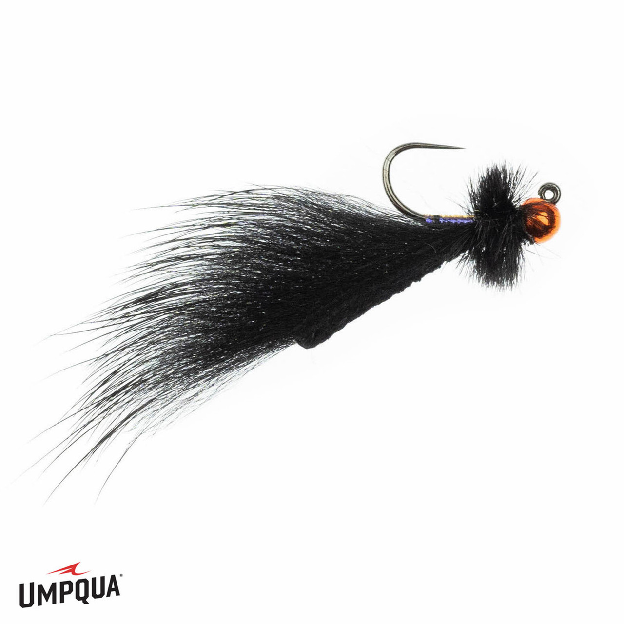 Mini Leech Jig Radiant Fly Black / Orange