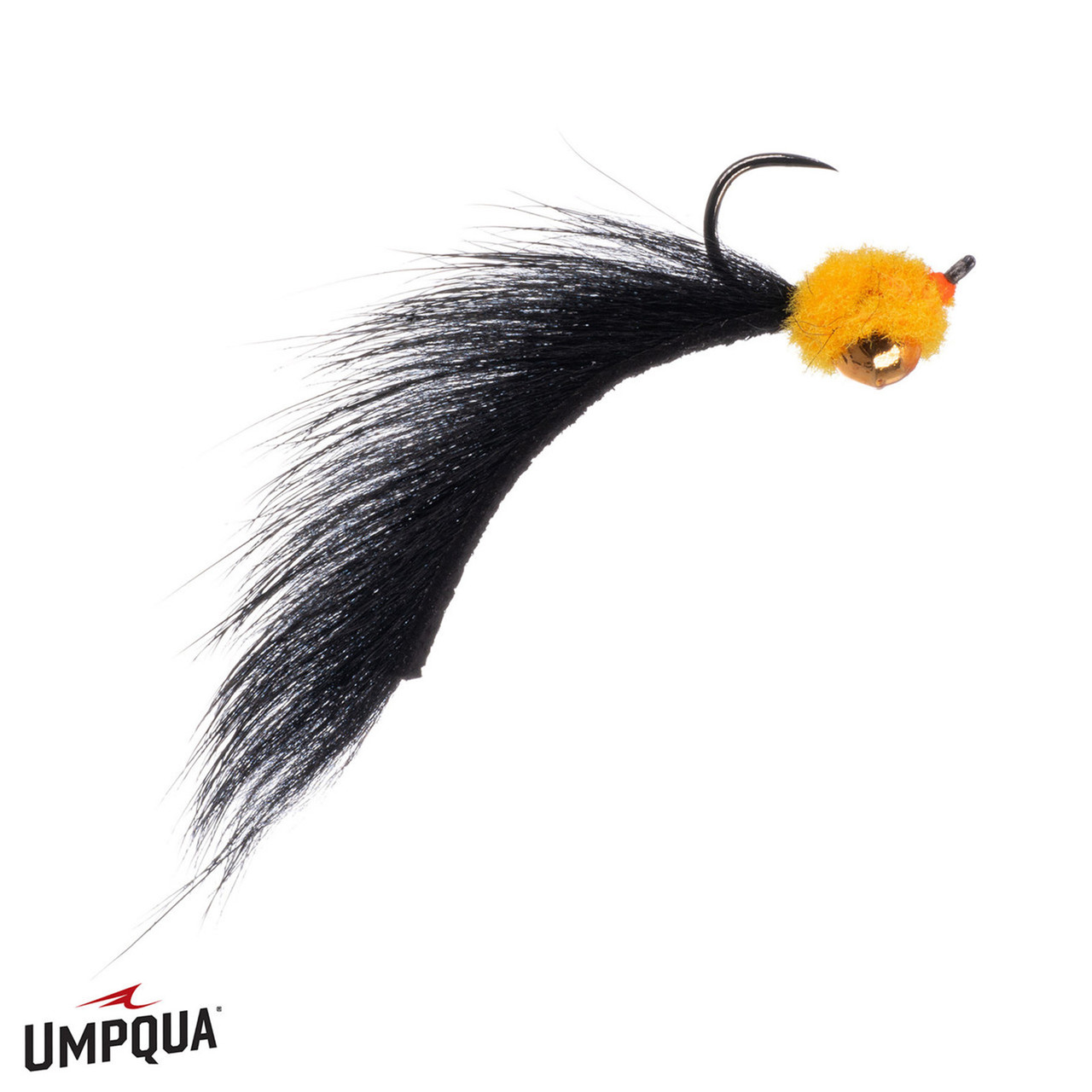 Sunny Side Leech Fly Black / Fl. Orange 16