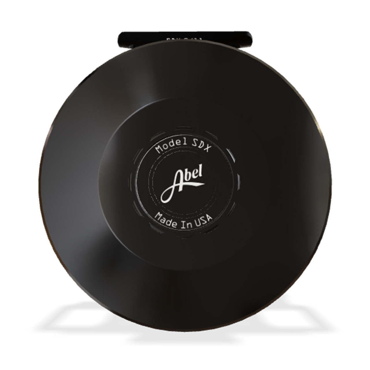 Abel SDX Solid Fly Reel 9/11 Gloss Black Finish and Drag Knob with
