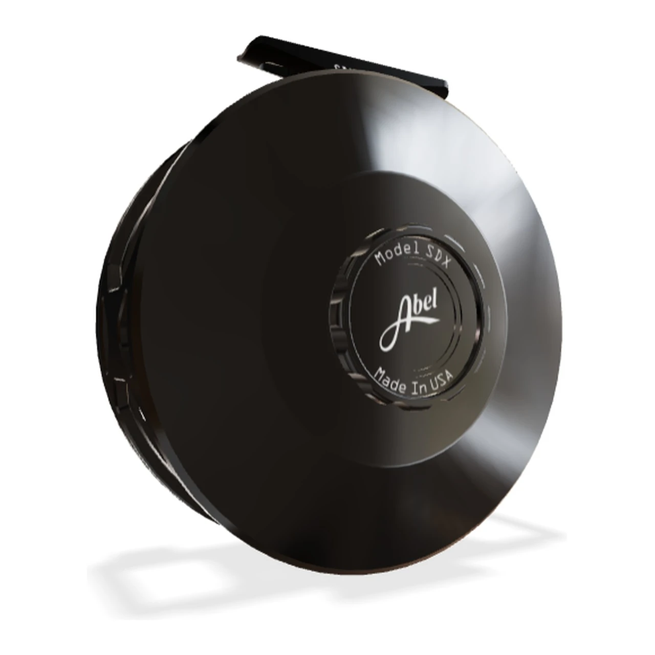 Abel SDX Solid Fly Reel 9/11 Gloss Black Finish and Drag Knob with Black Handle - view 3