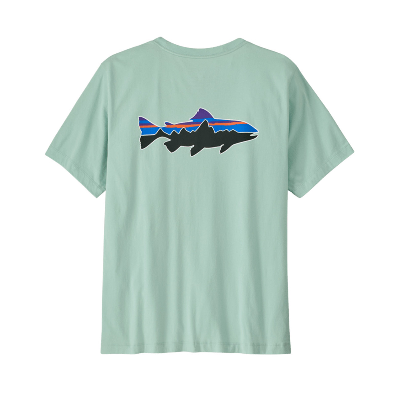 Patagonia Men's Fitz Roy Trout T-Shirt Thin Ice