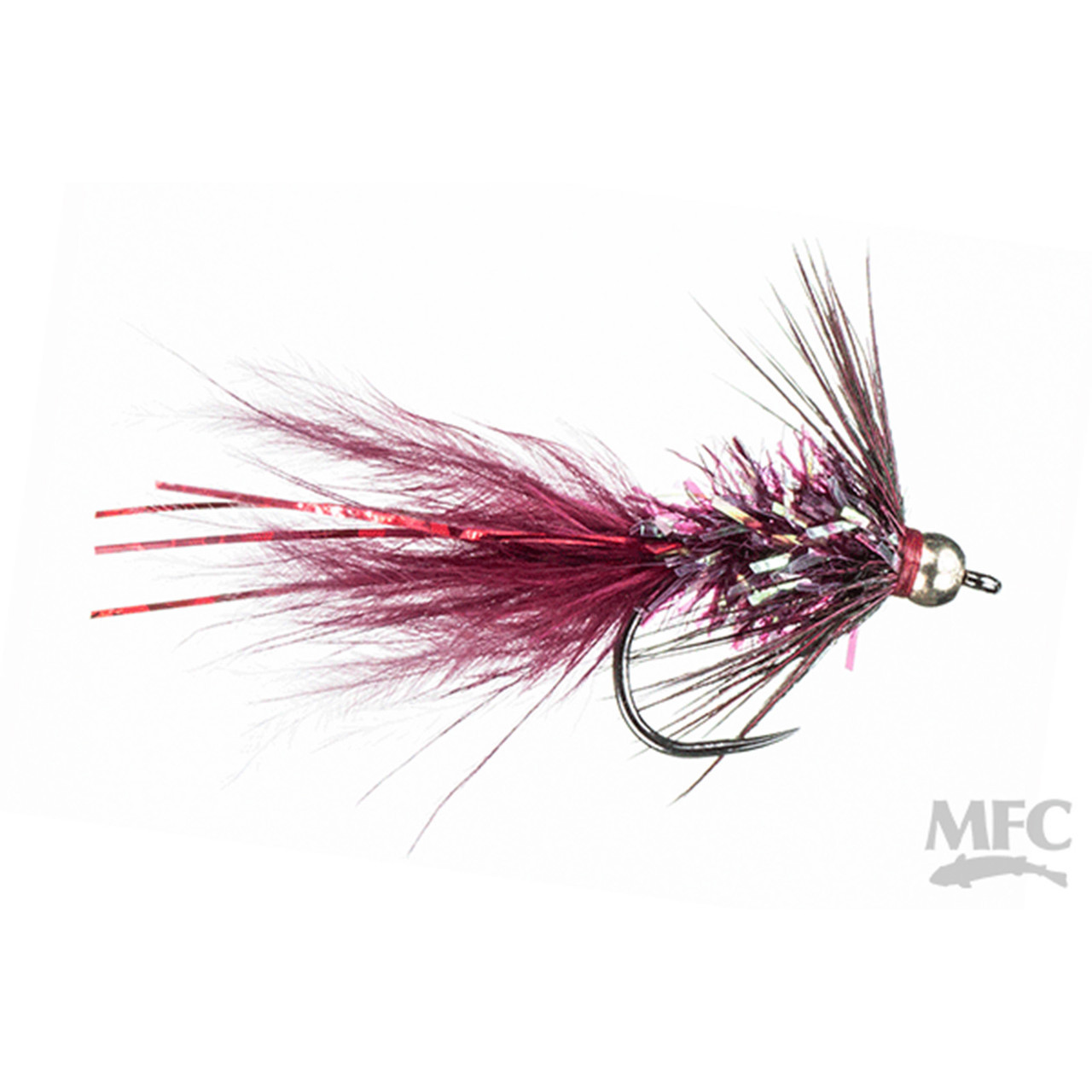 MFC Rowley's Pitching Leech Fly - Claret