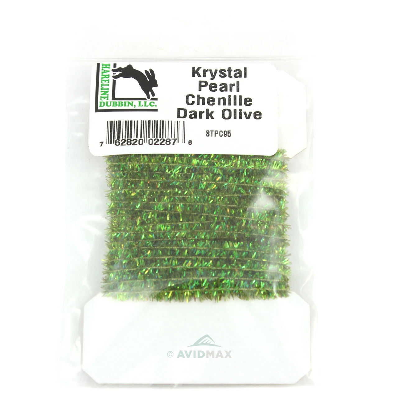 Hareline Solid & Krystal Pearl Tinsel Chenille