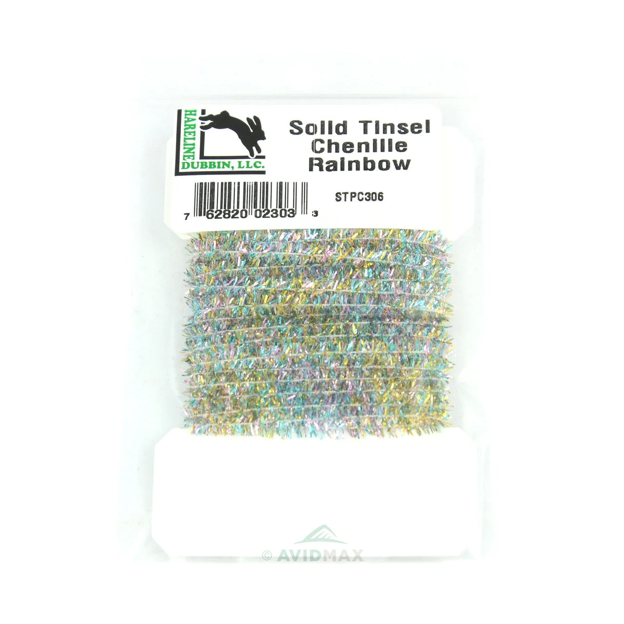 Hareline Solid & Krystal Pearl Tinsel Chenille