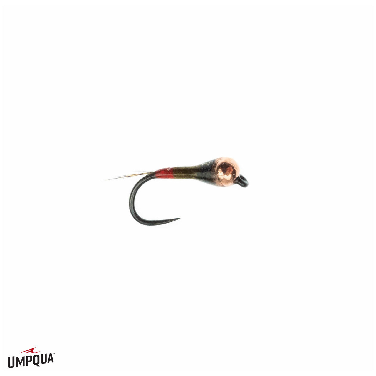 Rodrigue's Spanish Perdigon Fly Dark Olive/Red