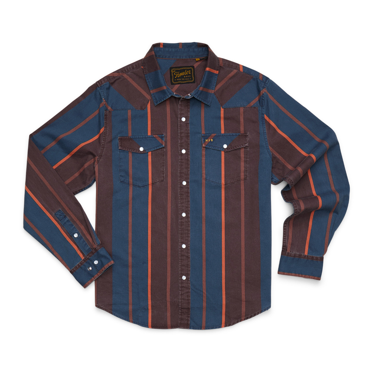 Howler Brothers High Rider Driver Stripe Shirt Marooned