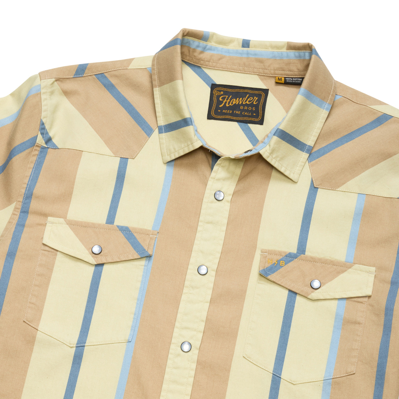 Howler Brothers High Rider Driver Stripe Shirt Terra