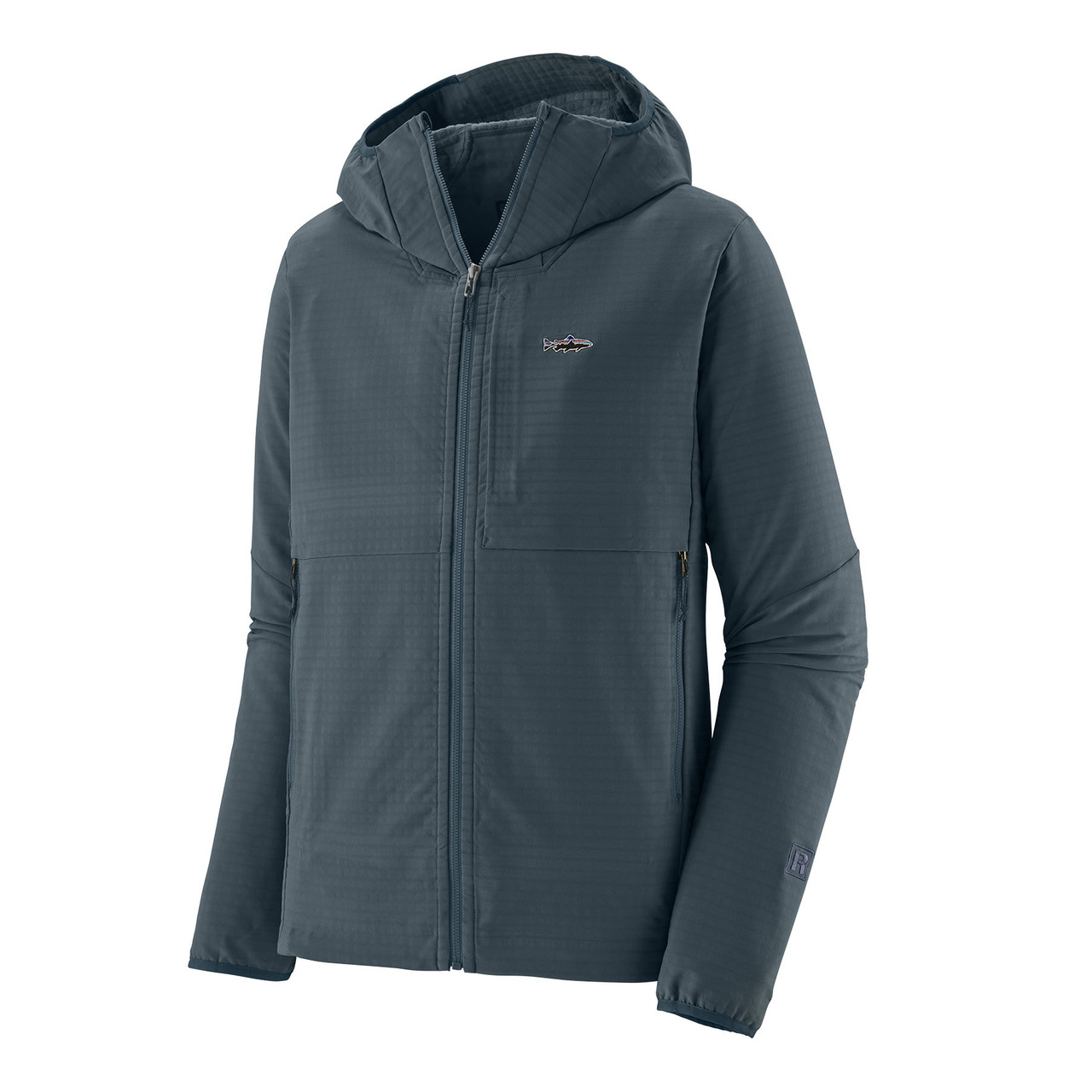Patagonia Men's R1 TechFace Fitz Roy Trout Hoody Summit Blue