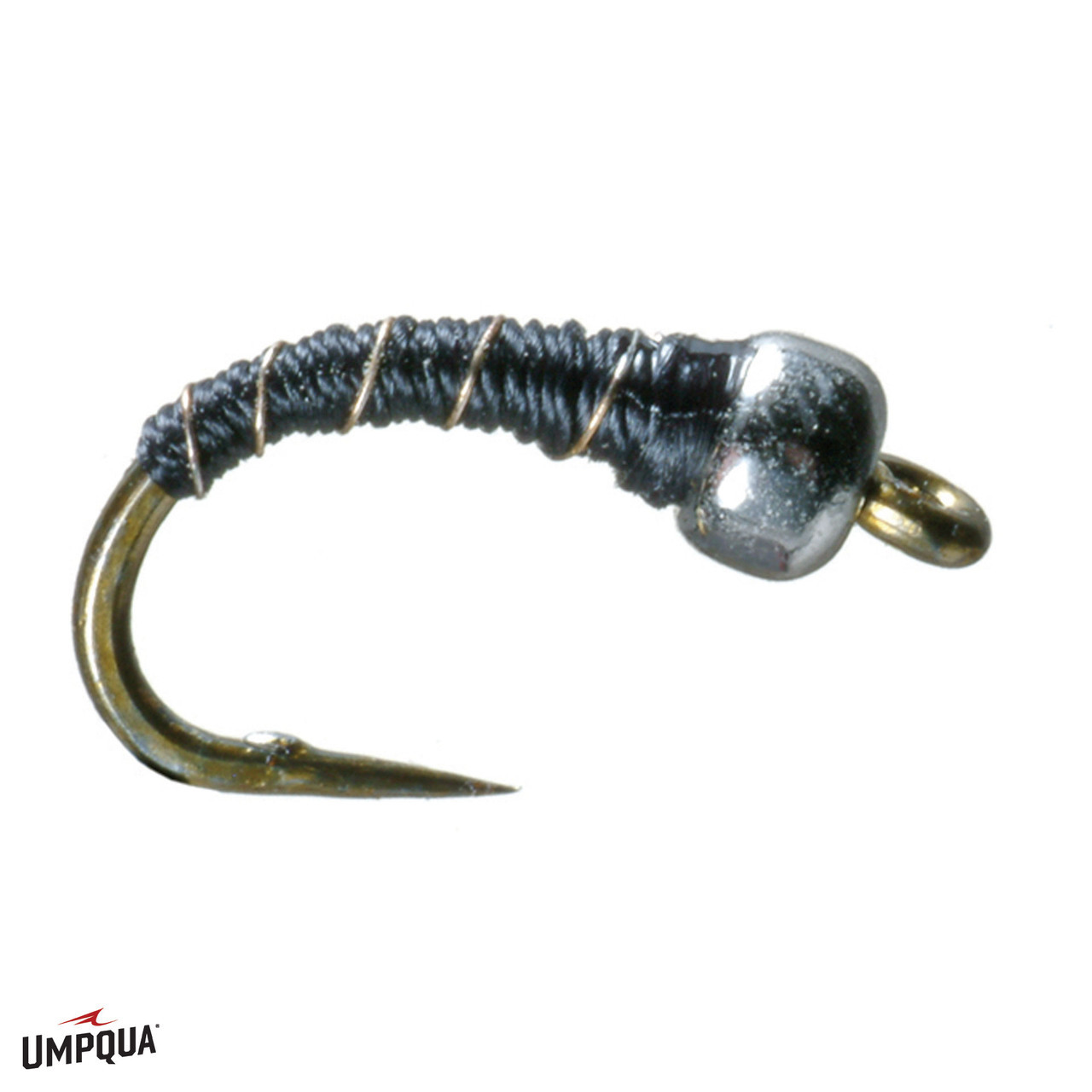 Zebra Midge Tungsten Fly Black