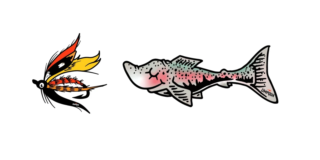 Umpqua Sticker Seuss Steelhead