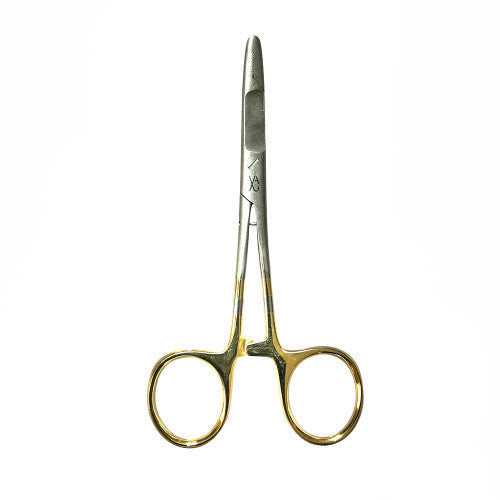 Anglers Accessories 5.5 in Gold Band Scissor Forceps Combo