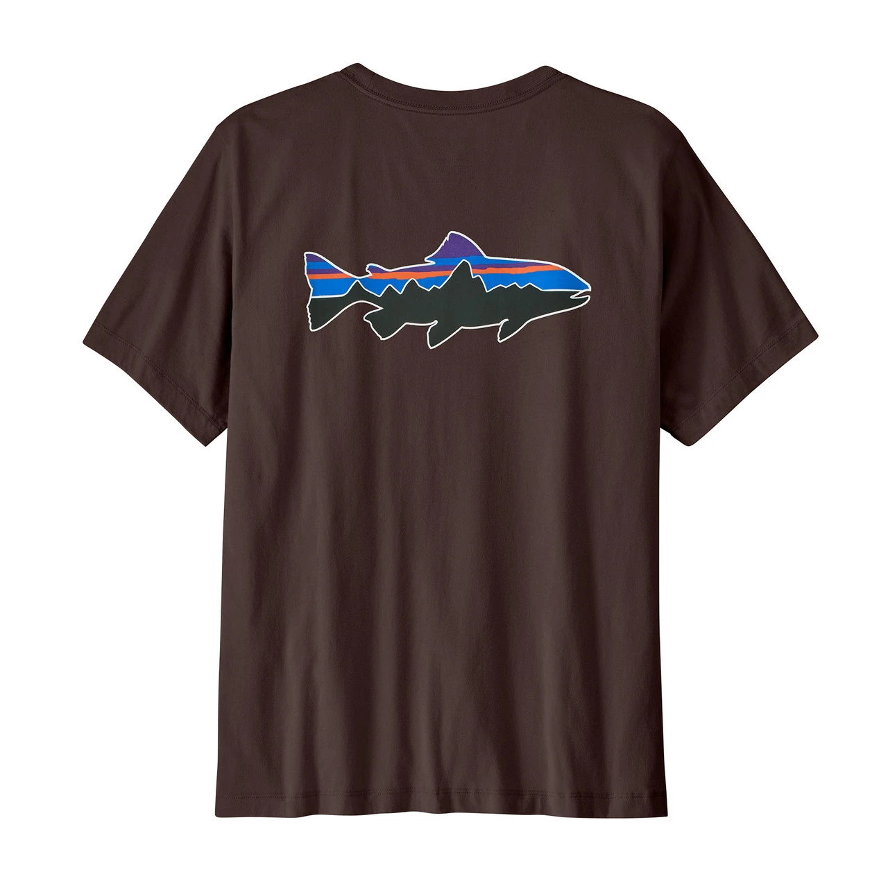 Patagonia Men's Fitz Roy Trout T-Shirt - Den Brown
