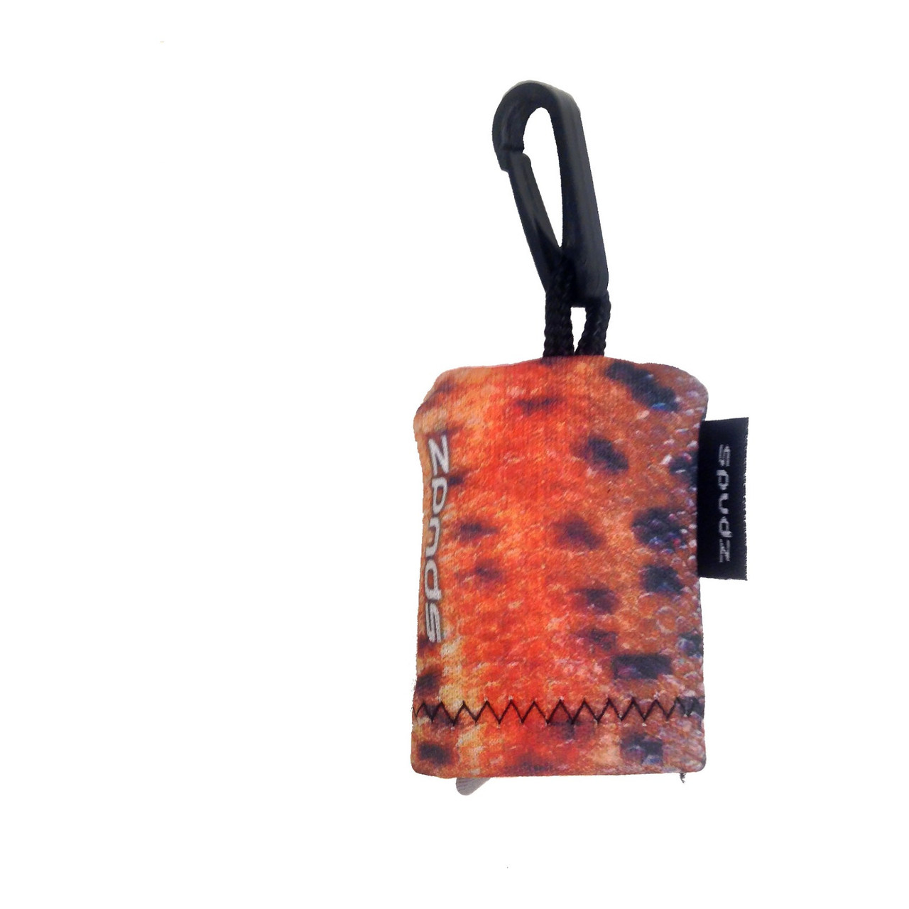 Alpine Innovations Spudz 6 in 'x 6 in Lens Cleaning Microfiber Cloth with Clip - Caddis Fly