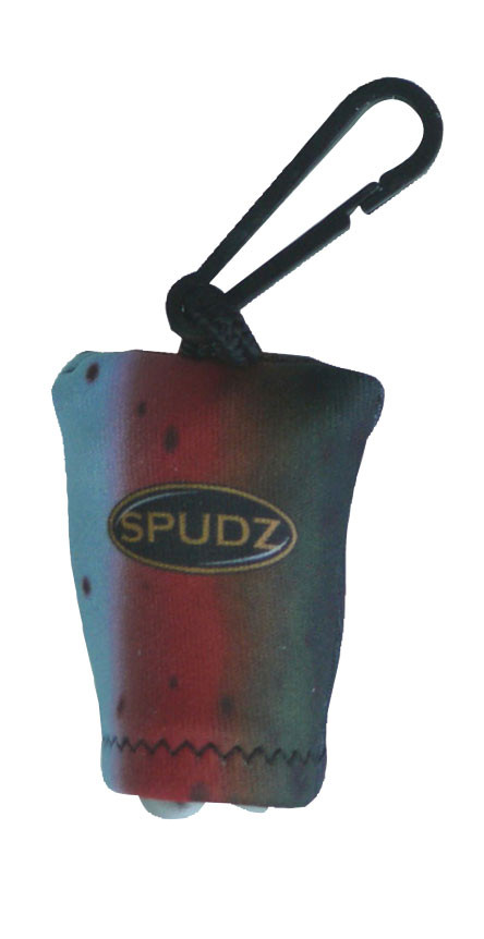 Alpine Innovations Spudz 6 in 'x 6 in Lens Cleaning Microfiber Cloth with Clip Rainbow Trout