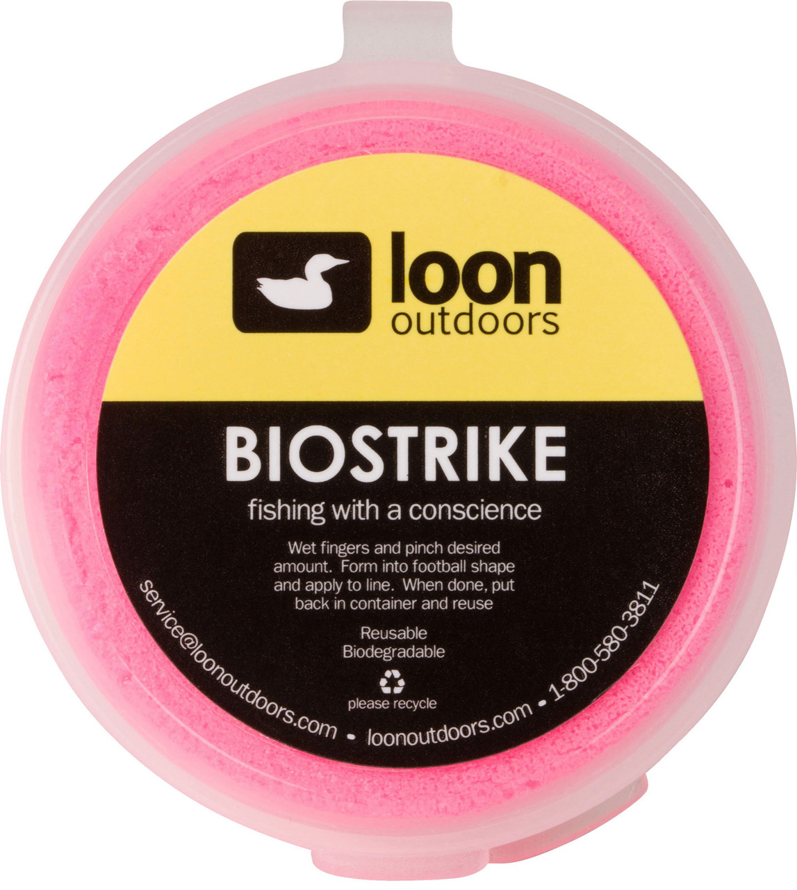 Loon Outdoors Biostrike Putty Strike Indicator Fly Fishing Reusable High Float Pink