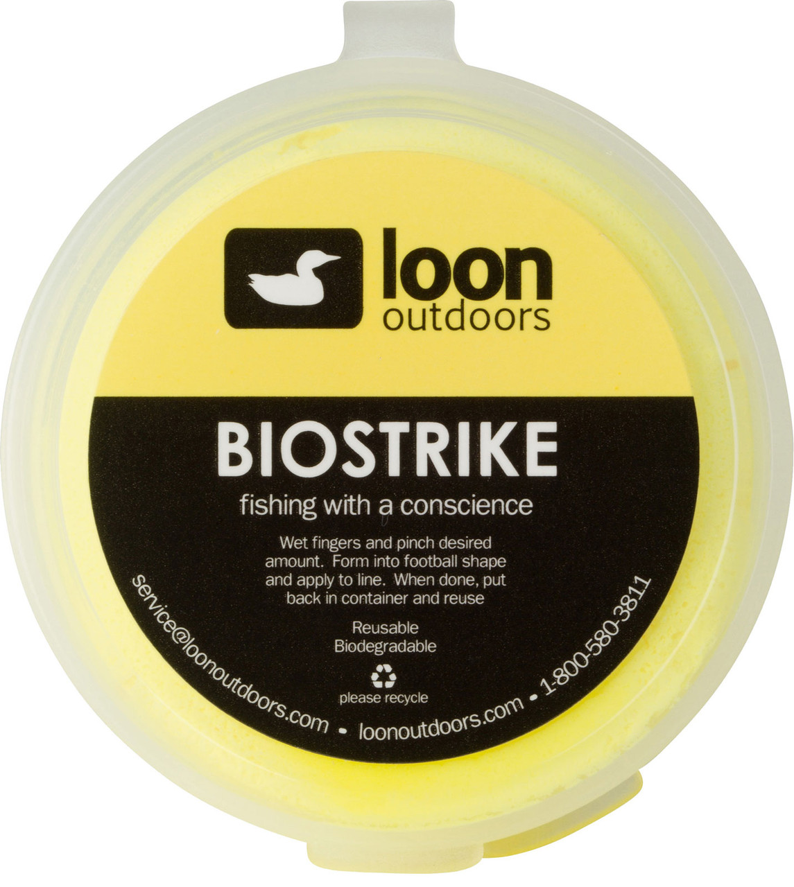 Loon Outdoors Biostrike Putty Strike Indicator Fly Fishing Reusable High Float Yellow