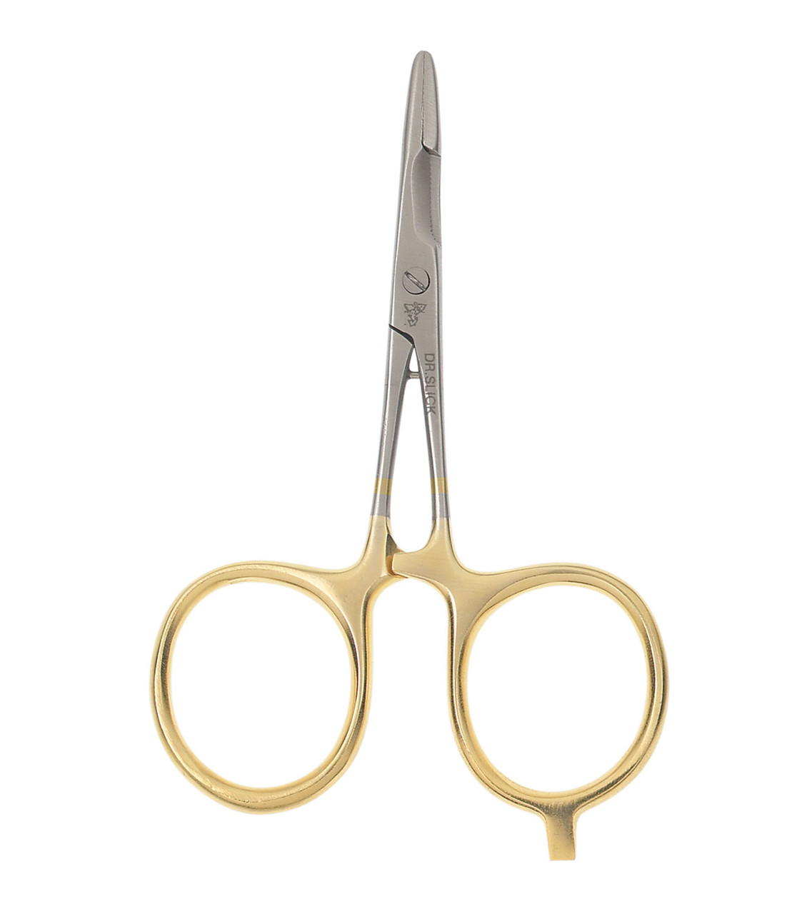 Dr. Slick Scissor Clamps-Loops-Straight-Curved Gold 4" Straight