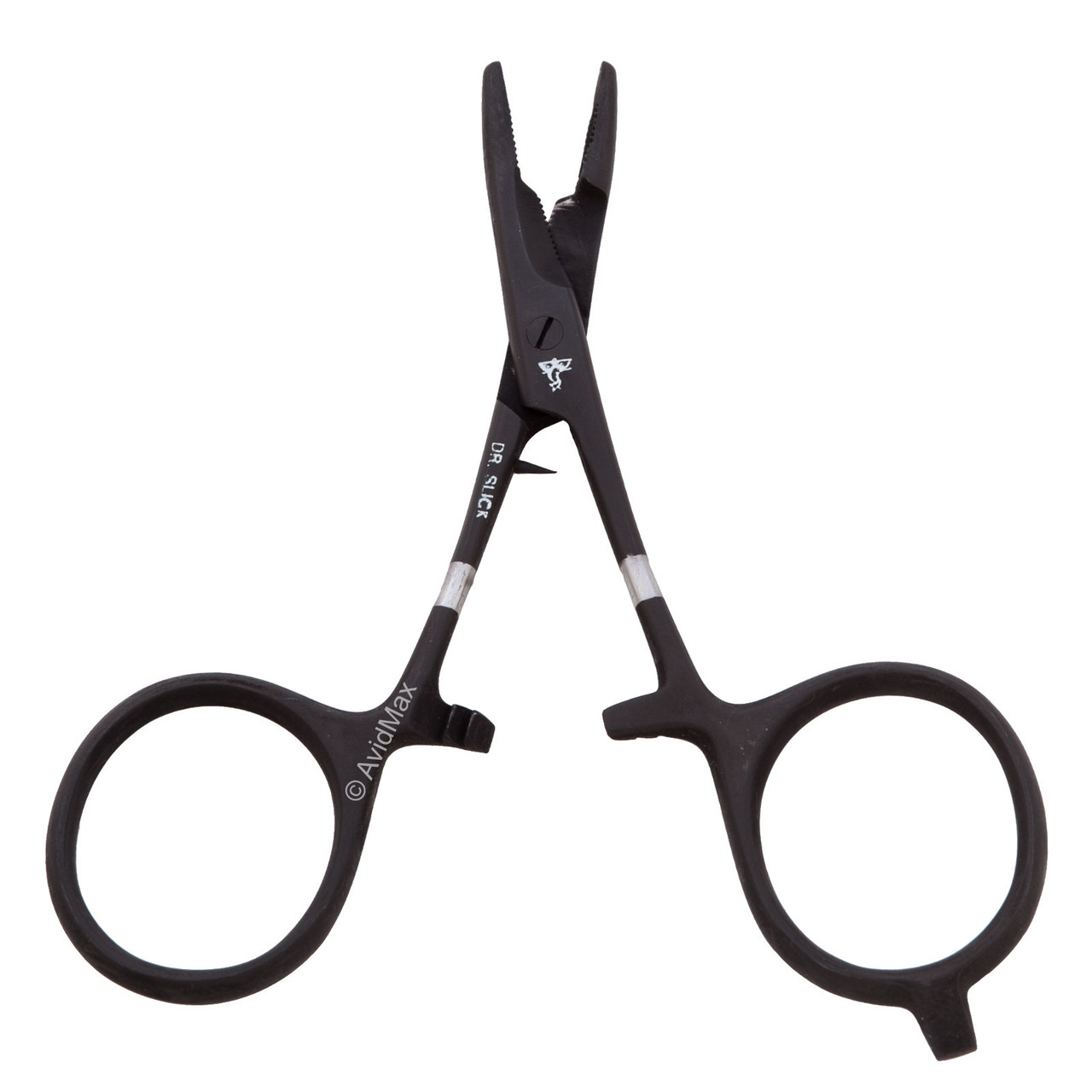 Dr. Slick Scissor Clamps-Loops-Straight-Curved Black 4" Straight