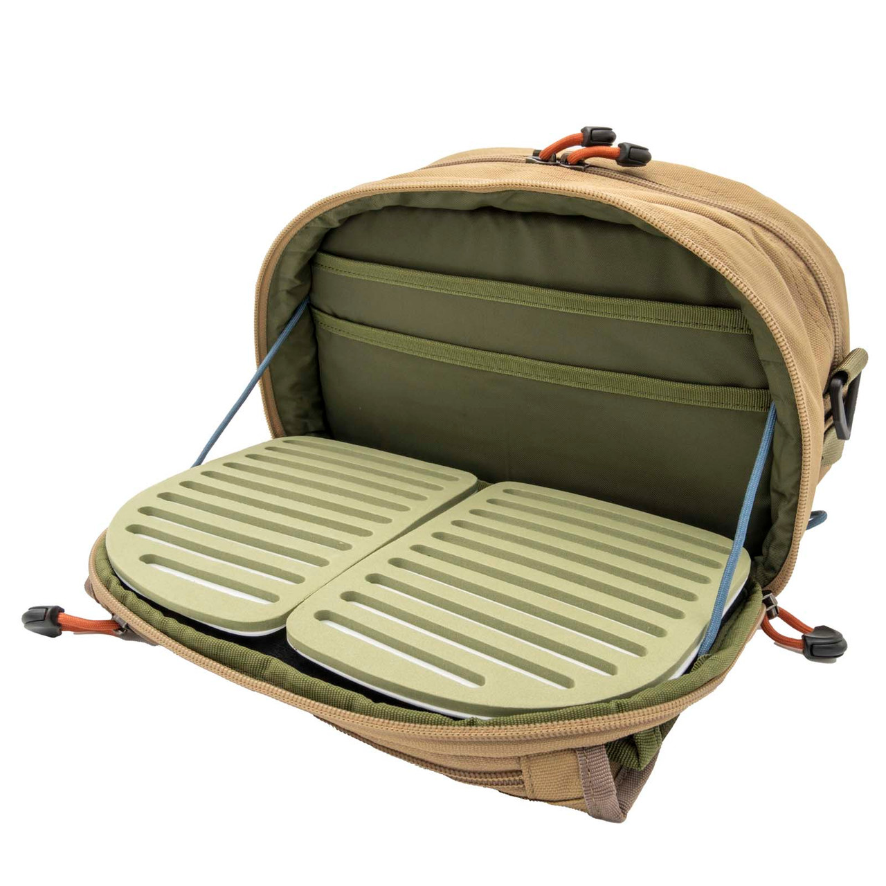 Fishpond Blue River Chest/Lumbar Fly Fishing Pack with Zip Down Fly Bench